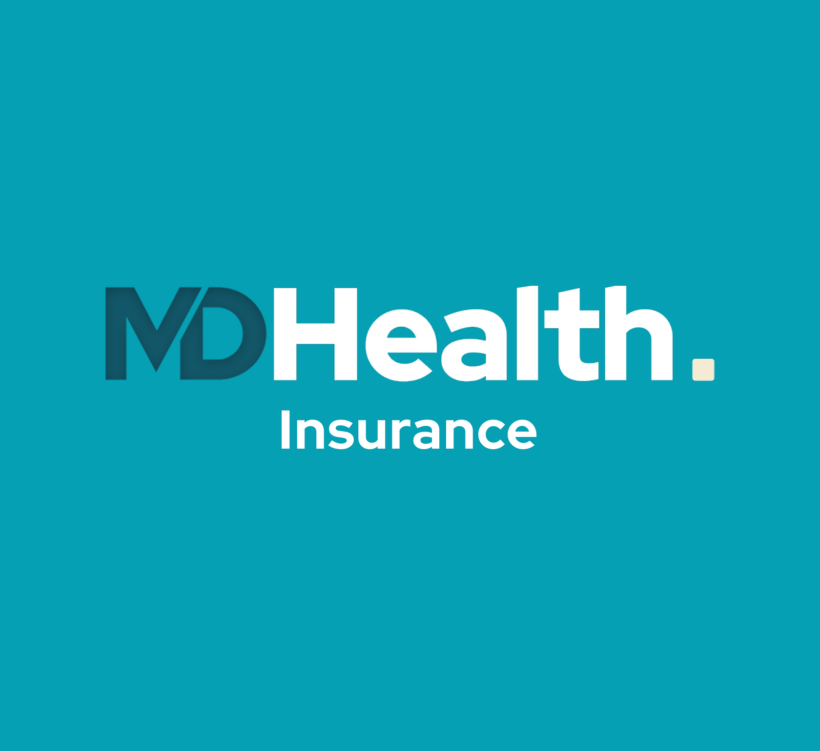 MD Health. Insurance logo: 'MD' in dark teal, 'Health. Insurance' in white, on a teal background.
