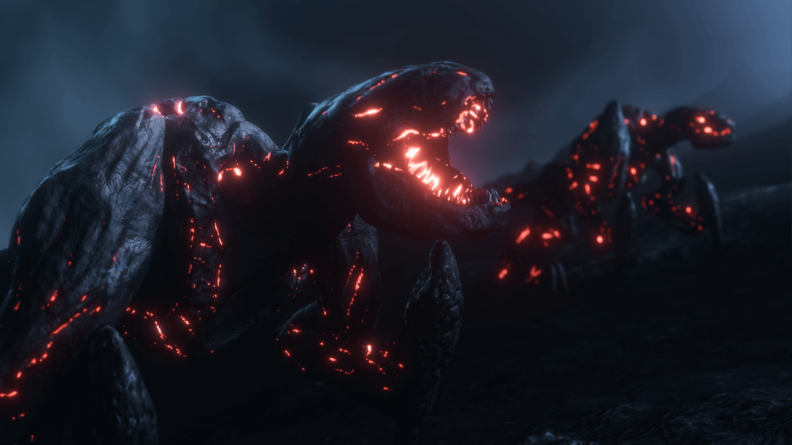 CGI fire monsters