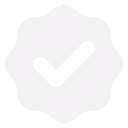Pixelated icon of a black checkmark inside a white square, symbolizing success or completion.