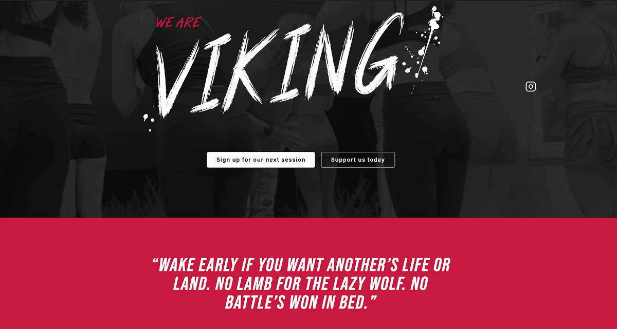 We Are Viking Yoga website