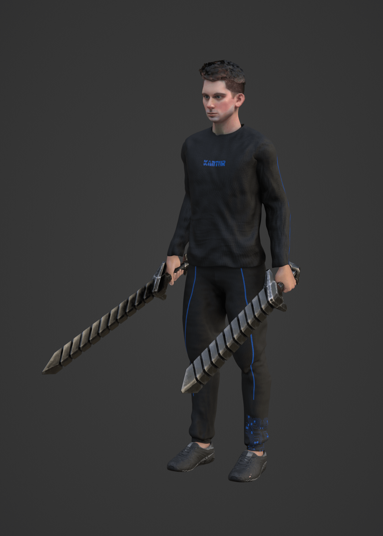 Kantoria Wireframe Character 3