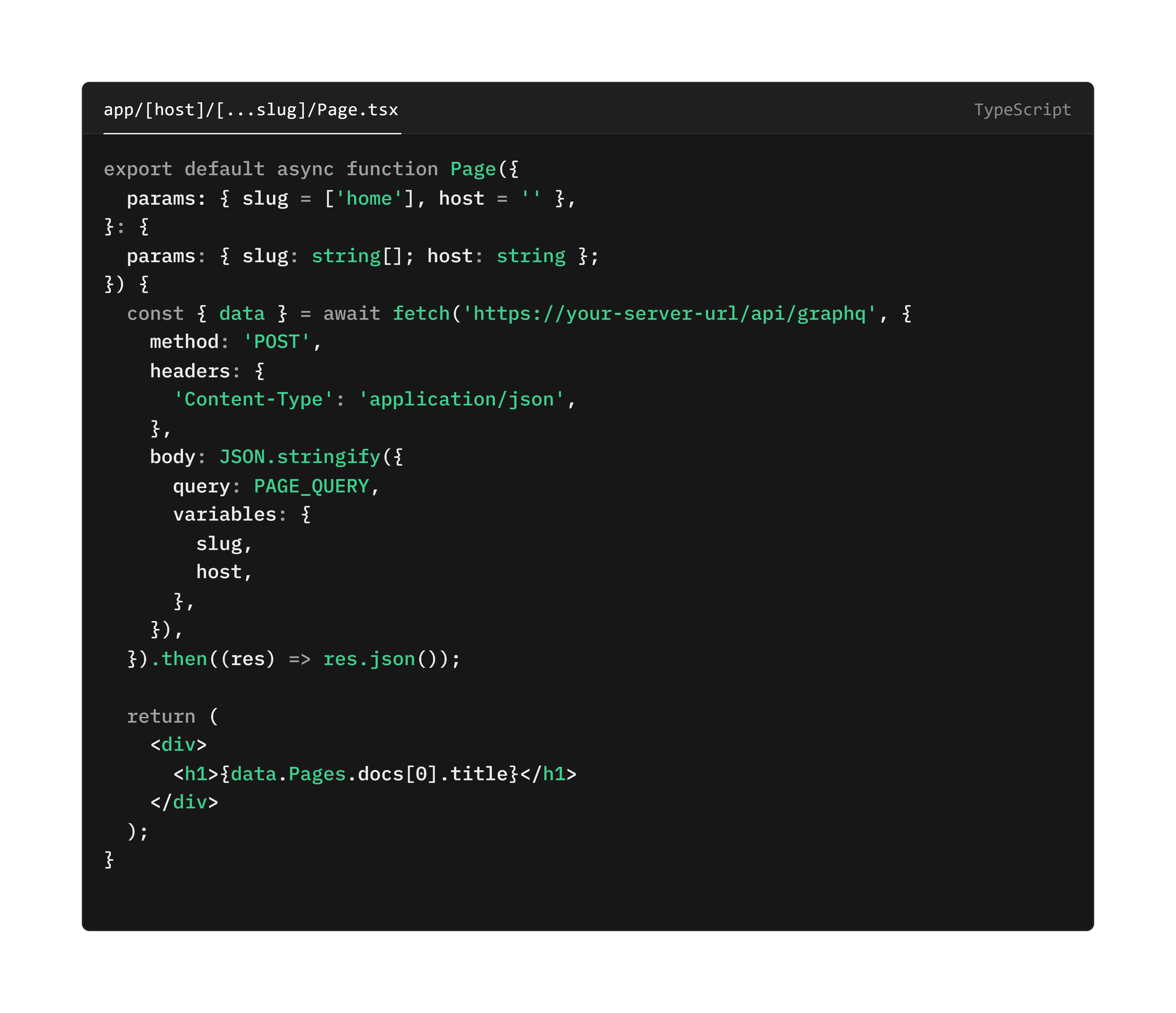 App pages 2 code snippet