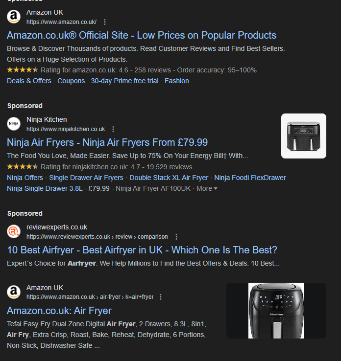 Google Search Results Page with JSON-LD