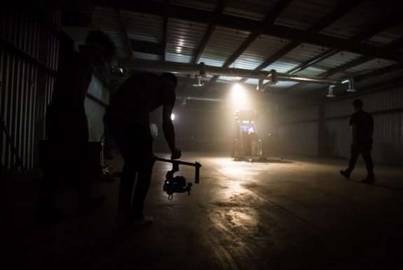 Film set at Kantor Music Video Shoot Day
